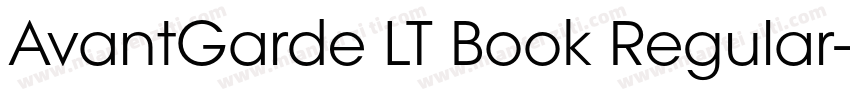 AvantGarde LT Book Regular字体转换